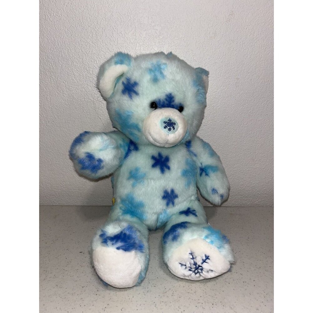 Rare 2009 Build A Bear Season Of Hugs Winter Bear Snowflake Pattern Nose